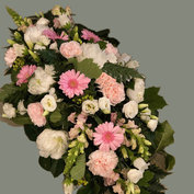 Langwerpig wit-roze (80cm)